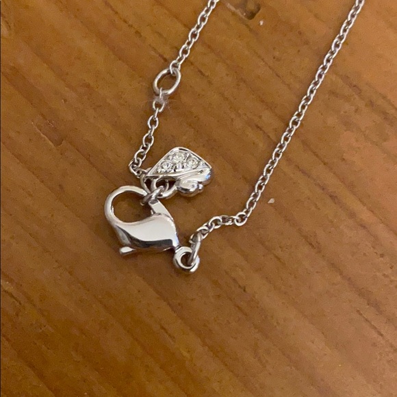 Swarovski crystal lock and key necklace - Picture 3 of 6